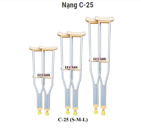 Nạng tập đi Lucass C-25