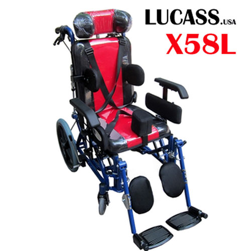 Xe Lăn Cho Trẻ Bại Não Lucass X58L Ngả Nằm